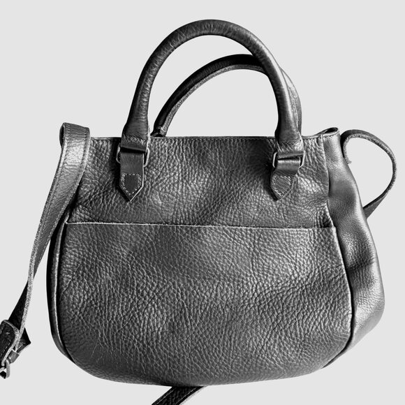 Duluth Trading Lifetime Leather Saddle Bag Item 92050 Black - Picture 1 of 12